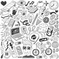 Web doodles collection Royalty Free Stock Photo