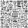 Web doodles set Royalty Free Stock Photo