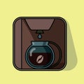 Drip coffee maker. Multicolored vector icon Royalty Free Stock Photo