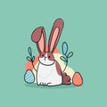 Easter Bunny illustration design vector
