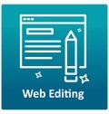 Web editing Isolated Vector icon that can easily modified or edit. Royalty Free Stock Photo