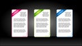 Web element display with space for your text. Royalty Free Stock Photo