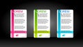 Web element display with space for your text. Royalty Free Stock Photo