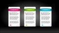 Web element display with space for your text. Royalty Free Stock Photo