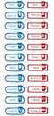 Web Elements Vector Button Set with names text.Vector illustration icons design for website,template,banner Royalty Free Stock Photo
