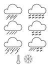 Web elements weather icons.