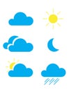 Web elements weather icons.