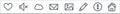 Web essentials line icons. linear set. quality vector line set such as home, warning, pen, image, email, cloud computing, mute