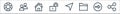 Web essentials line icons. linear set. quality vector line set such as share, right arrow, file, cursor, unlock, home, users