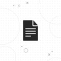 Web file, web document, vector best flat icon Royalty Free Stock Photo