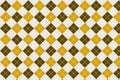 Brown - Yellow Gingham pattern Royalty Free Stock Photo