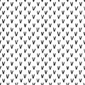 Hand drawn vector texture ticks. Seamless pattern Royalty Free Stock Photo