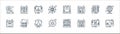 web hosting line icons. linear set. quality vector line set such as download, error page, bug, hosting, admin, diagram, hosting,