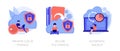 Web hosting platform vector concept metaphors. Royalty Free Stock Photo