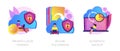 Web hosting platform vector concept metaphors. Royalty Free Stock Photo