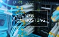 Web Hosting, providing storage space and access for websites Royalty Free Stock Photo