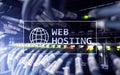 Web Hosting, providing storage space and access for websites Royalty Free Stock Photo