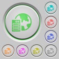 Web hosting push buttons Royalty Free Stock Photo