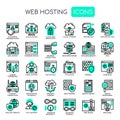 Web Hosting , Pixel Perfect Icons Royalty Free Stock Photo