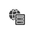 Web Hosting vector icon Royalty Free Stock Photo