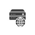 Web hosting vector icon Royalty Free Stock Photo