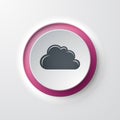 Web icon push-button cloud Royalty Free Stock Photo
