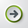 Web icon push-button forward arrow