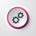 Web icon push-button gears