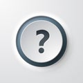 Web icon push-button question faq Royalty Free Stock Photo