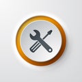 Web icon push-button tools Royalty Free Stock Photo