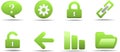 Web icon set 2 | Grass series Royalty Free Stock Photo