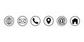 Web icon set. Different internet website icons Royalty Free Stock Photo