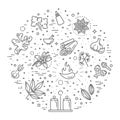 Web icon set - spices, condiments and herbs