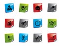 Web icon sticker series Royalty Free Stock Photo