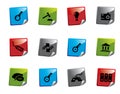 Web icon sticker series Royalty Free Stock Photo