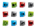 Web icon sticker series Royalty Free Stock Photo