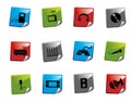 Web icon sticker series Royalty Free Stock Photo