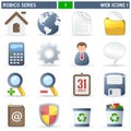 Web Icons [1] - Robico Series Royalty Free Stock Photo