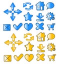 Web icons Royalty Free Stock Photo