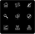 Web icons basic set no.1 - black