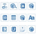 Web icons : communication on mobile Royalty Free Stock Photo