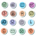 Web Icons doodles Set Royalty Free Stock Photo