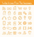Web icons for the Internet Royalty Free Stock Photo
