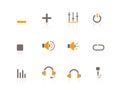 Web Icons Multimedia & Audio Royalty Free Stock Photo