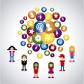 Web icons pixel Royalty Free Stock Photo