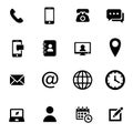 Web icons set. Web design icon. computer and mobile icons. phone, laptop, call, web, telephone, chat, calendar, time, edit, trash, Royalty Free Stock Photo