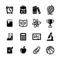 16 Web icons set. Education, school