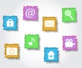 Web icons Set Royalty Free Stock Photo