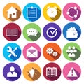 Web Icons Set in Flat Design Royalty Free Stock Photo