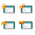 Web icons set flat design ready to use. vector illustration Royalty Free Stock Photo